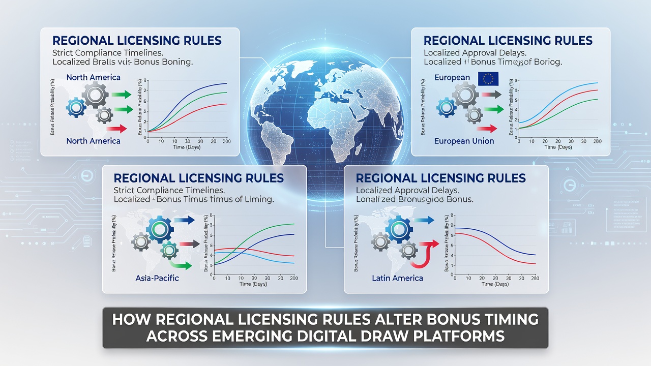 Platform interface showing staggered bonus availability across licensed regions