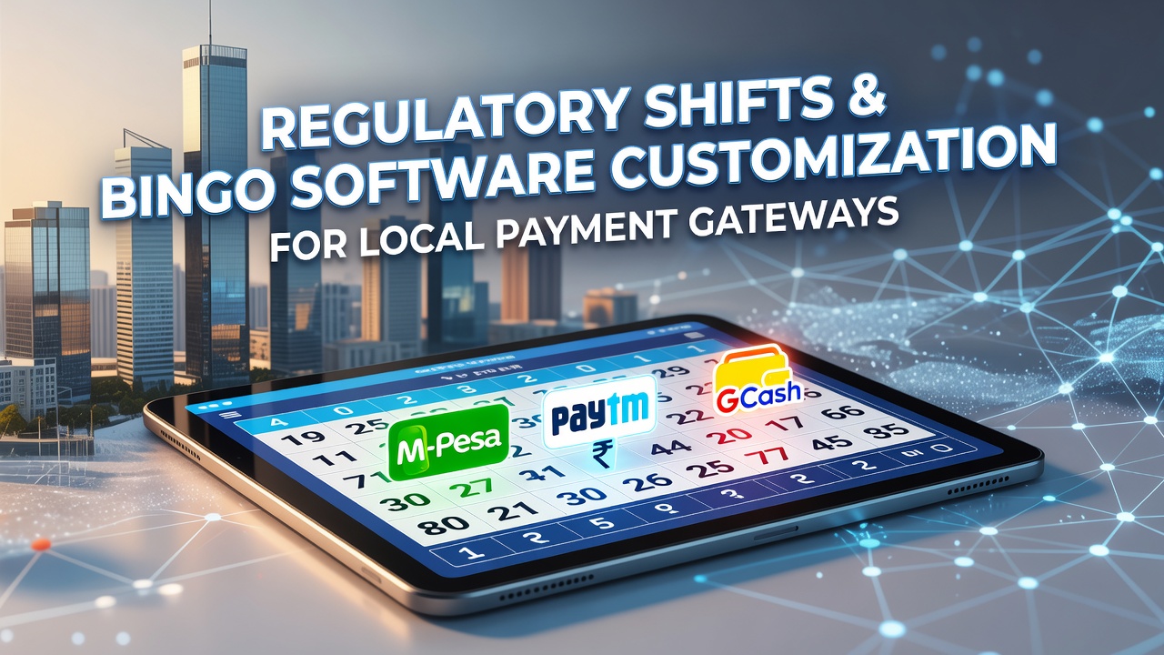 Regulatory compliance documents alongside bingo software development interfaces in emerging markets
