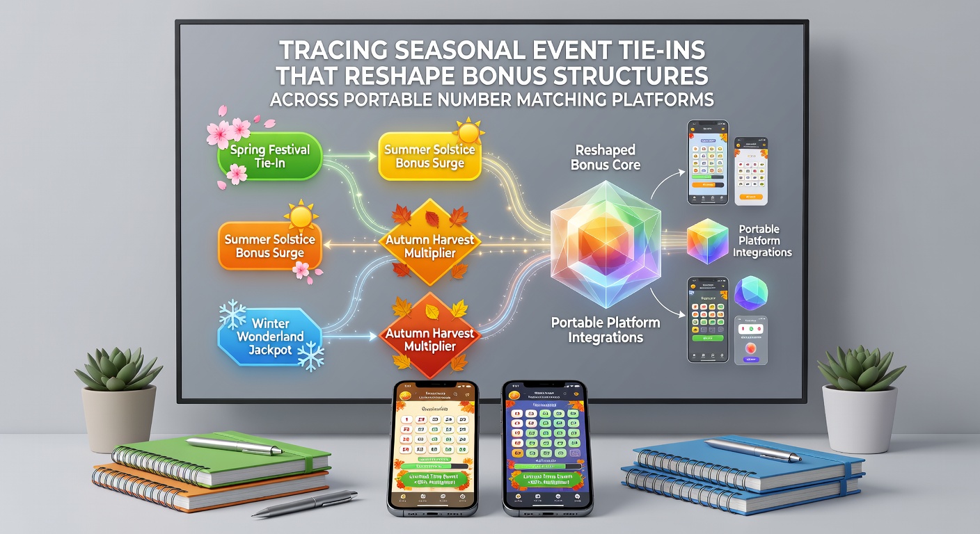Seasonal event graphics overlaid on mobile number matching interfaces showing bonus adjustments